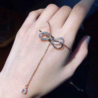 925 Sterling Silver Bow Choker As Shown In Figure - One Size