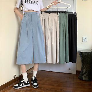 High Waist Wide Leg Carpi Pants