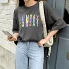 Sunday Letter Loose T-shirt