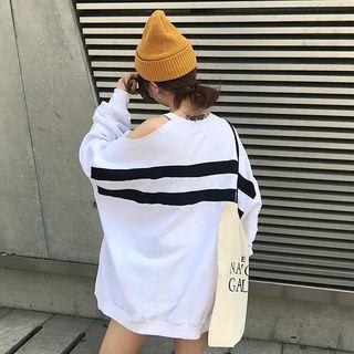 Striped Cut Out Pullover
