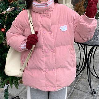 Bear Applique Padding Jacket