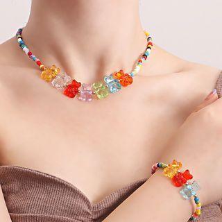 Bear Bead Bracelet / Necklace