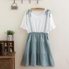 Mock-two Linen Dress
