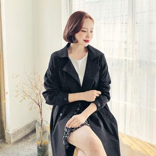 Drawcord-waist Chesterfield Coat
