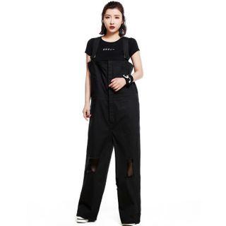 Distressed Jumper Pants Black - One Size
