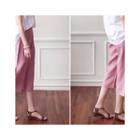 Band-waist Slit-hem Pants
