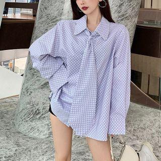 Neck Tie Shirt As Shown In Figure - One Size