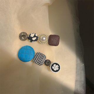 Button Hair Clamp (various Designs)