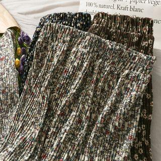 Printed Floral A-line Skirt