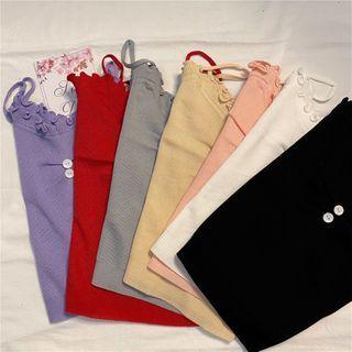 Flower Detail Knit Camisole Top
