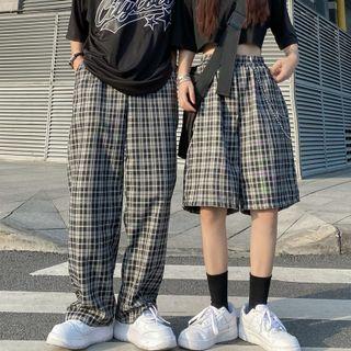 Plaid Shorts / Straight Leg Pants