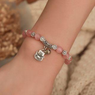 Alloy Cat Cat Eye Stone Bracelet