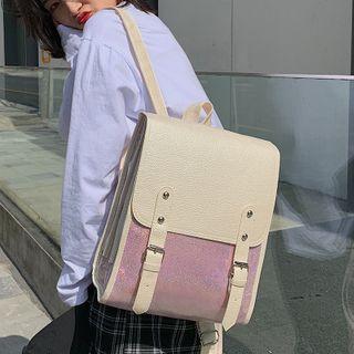 Color Block Paneled Backpack