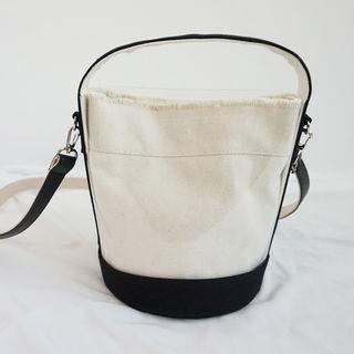 Transparent Canvas Bucket Bag