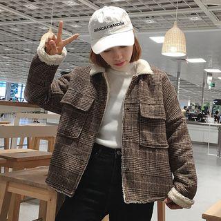 Fleece Lined Plaid Jacket
