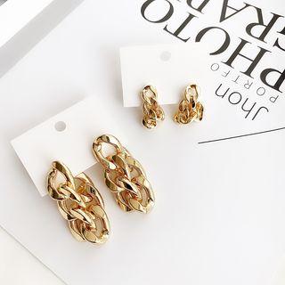 Chunky Alloy Chain Dangle Earring