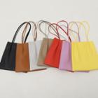 Colored Pleather Shopper Bag