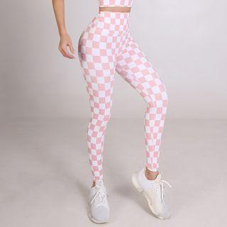 Checkered Yoga Pants