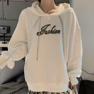 Lettering Chain Hoodie