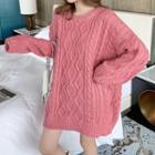 Linen Flower Loose-fit Sweater