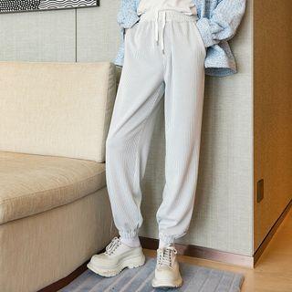 Drawstring Waffle Sweatpants