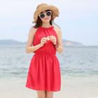 Halter A-line Chiffon Dress