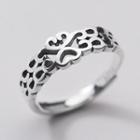 925 Sterling Silver Cutout Ring S925 Silver - One Size