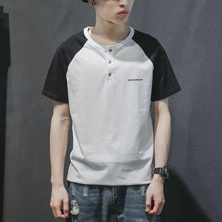 Short-sleeve Raglan Henley