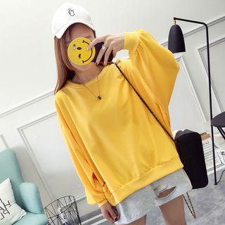 Long-sleeve Slashed Panel Pullover