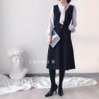 Plain Blouse / A-line Pinafore Dress