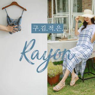 Spaghetti-strap Long Plaid Pinafore Dress