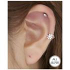 Snowflake Silver Stud Earring (single)