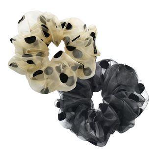 Dotted Organza Scrunchy Hair Tie