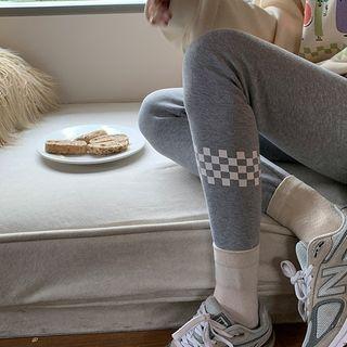 Checkerboard Panel Leggings