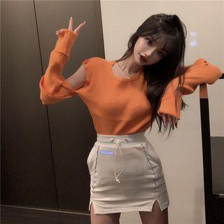 Detachable Crop Knit Top