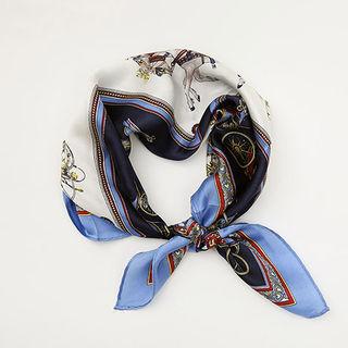 Printed Silk Square Scarf