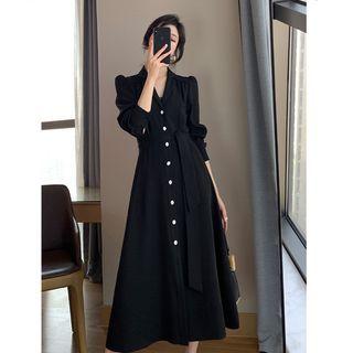 Buttoned Suit Dress