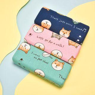 Dog Linen Cotton Eyeglasses Case