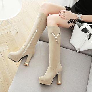 Platform Chunky Heel Knee-high Boots