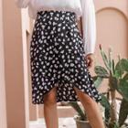 Dotted Asymmetrical A-line Dress