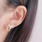 Fishtail Ear Stud / Clip-on Earring
