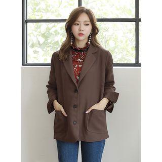 Dual-pocket Boxy-fit Blazer