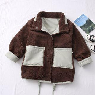 Reversible Fleece Coat Green / Brown - One Size