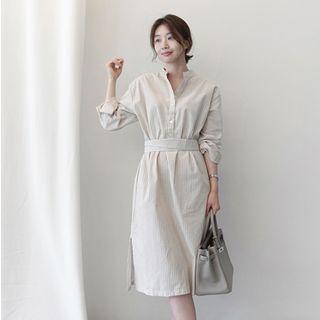 Loose-fit Striped Sheath Dress