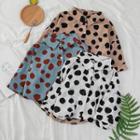Short Sleeve Dot Print Shirt
