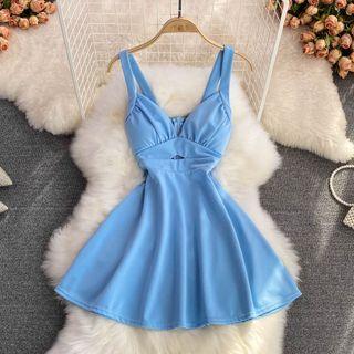 Sleeveless Keyhole A-line Dress