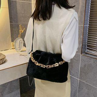 Fluffy Chain Crossbody Bag
