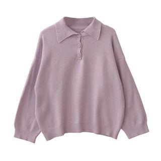 Knit Polo Sweater