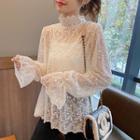 Lace Blouse Off-white - One Size