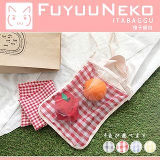 Transparent Checker Tote Bag